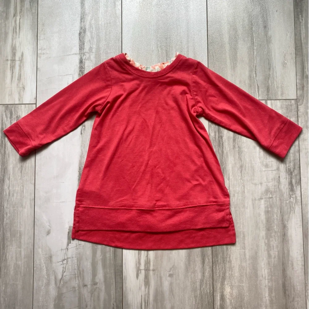 J. Bailey Melon Long Sleeve Top with Ruffle Neck and Matching Melon Lemon Pant 4